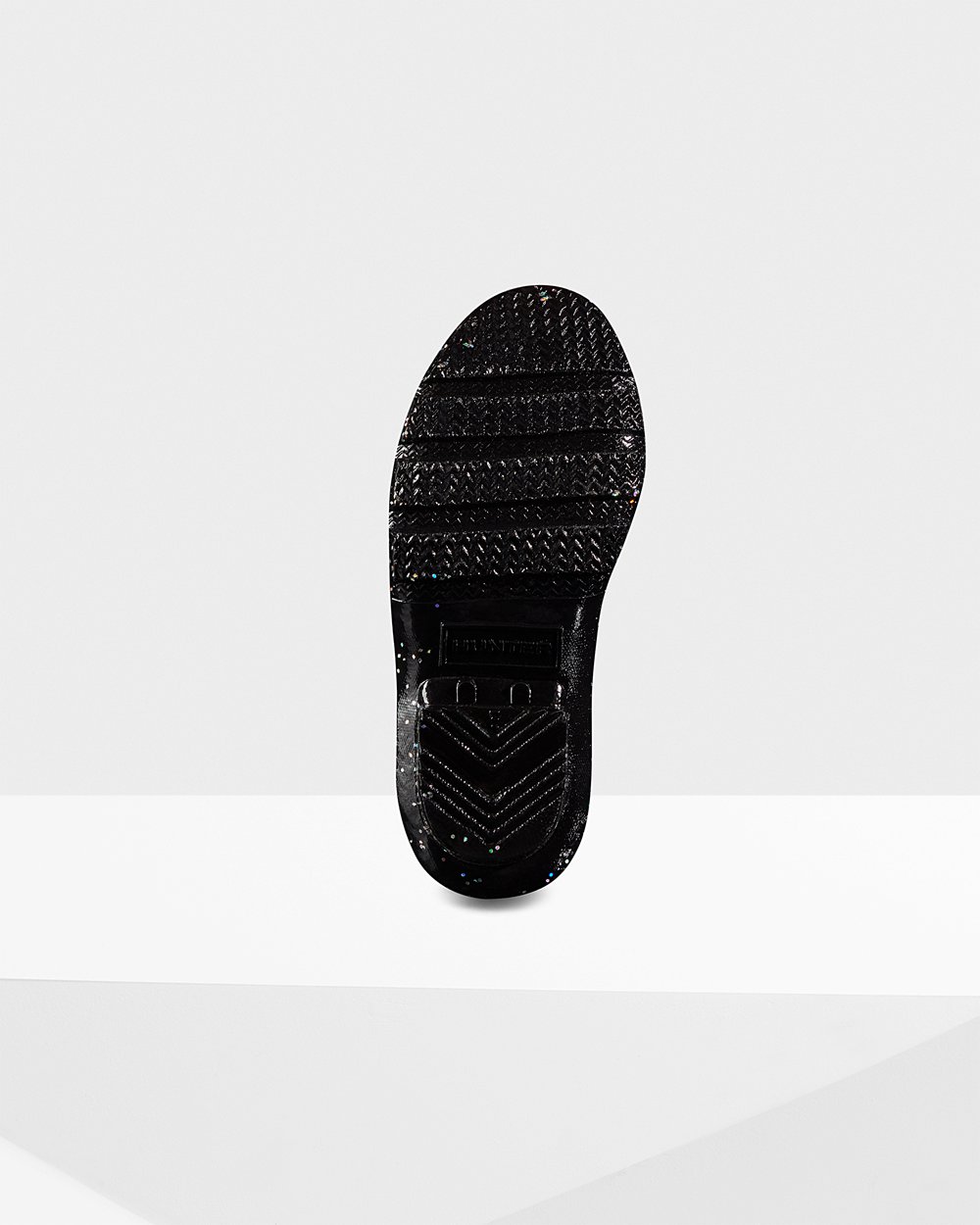 Galochas Hunter Criança Pretas - Original Little Giant Glitter - 65MEGHJXD